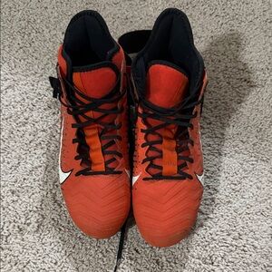 Nike Orange and Black Alpha Football Cleats